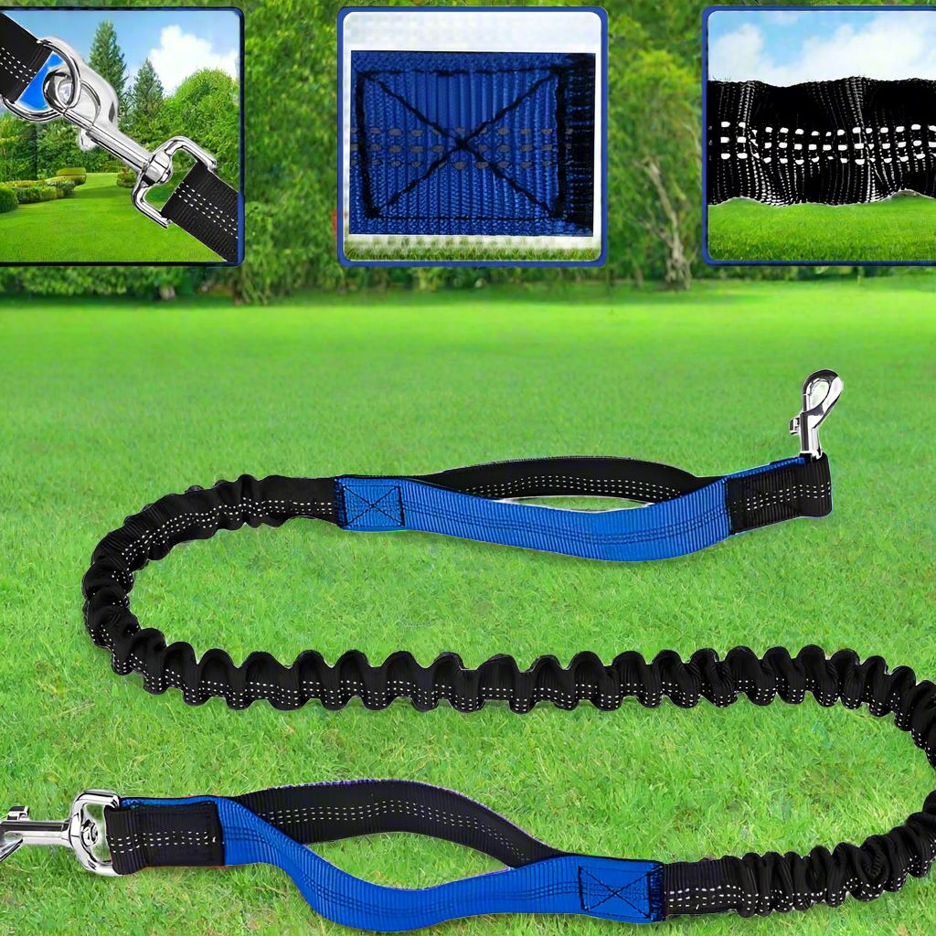 Laisse mains - libres - HandFreeDogLeash™ - Bleu - Chien shop