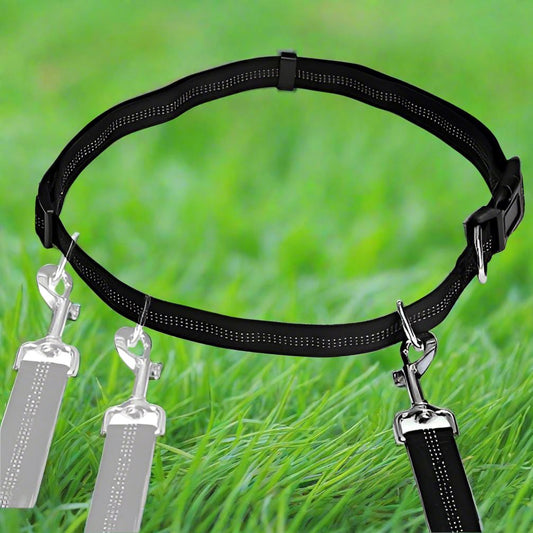 Laisse mains - libres - HandFreeDogLeash™ - Noir - Chien shop