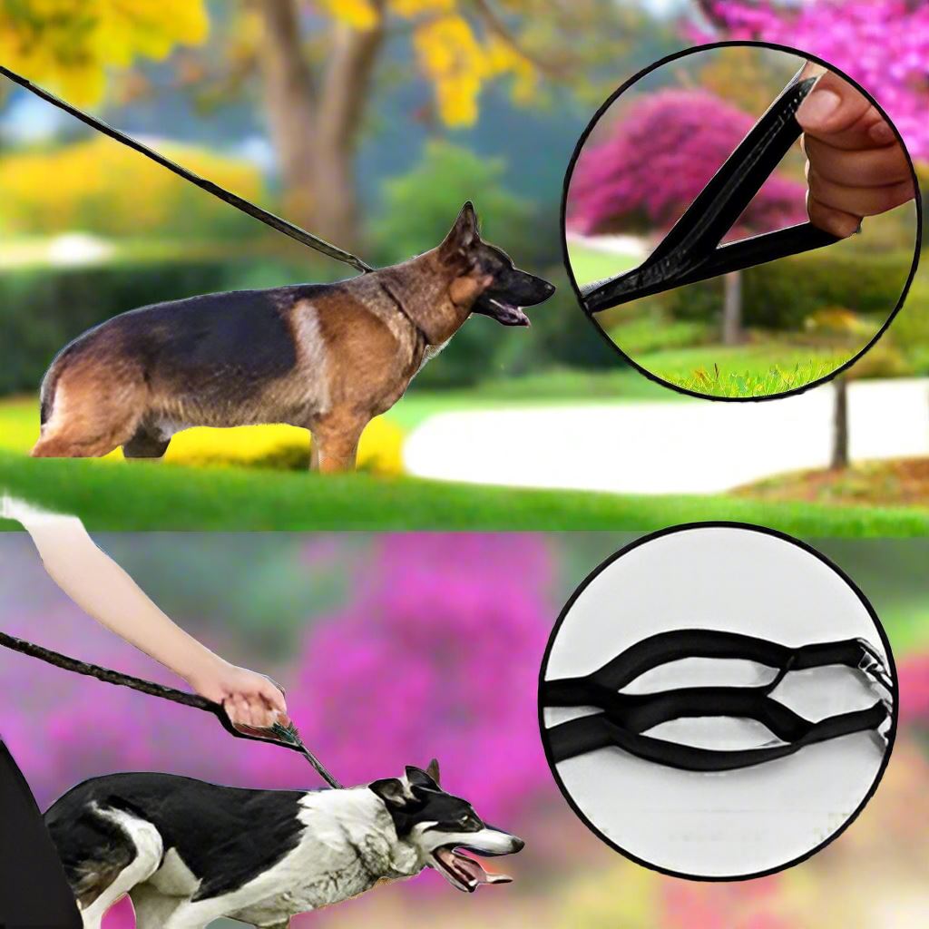 Laisse mains - libres - HandFreeDogLeash™ - Noir - Chien shop