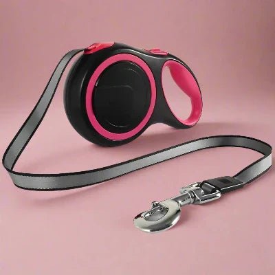 Laisse rétractable - MaxLeash™ - Rose - Chien shop