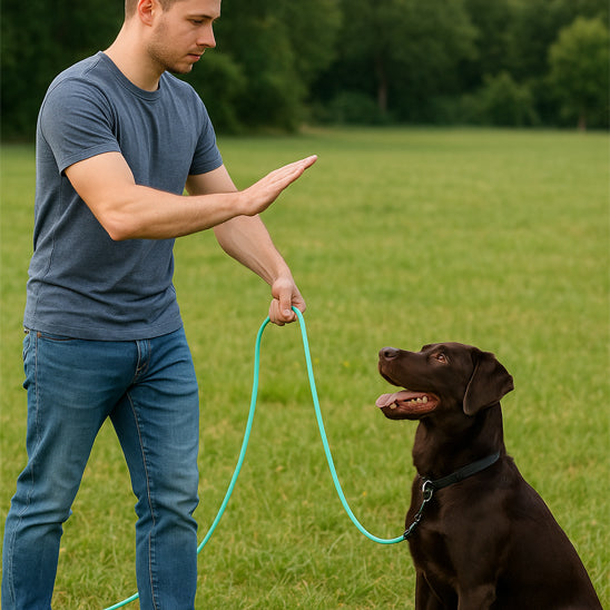 longe chien dressage